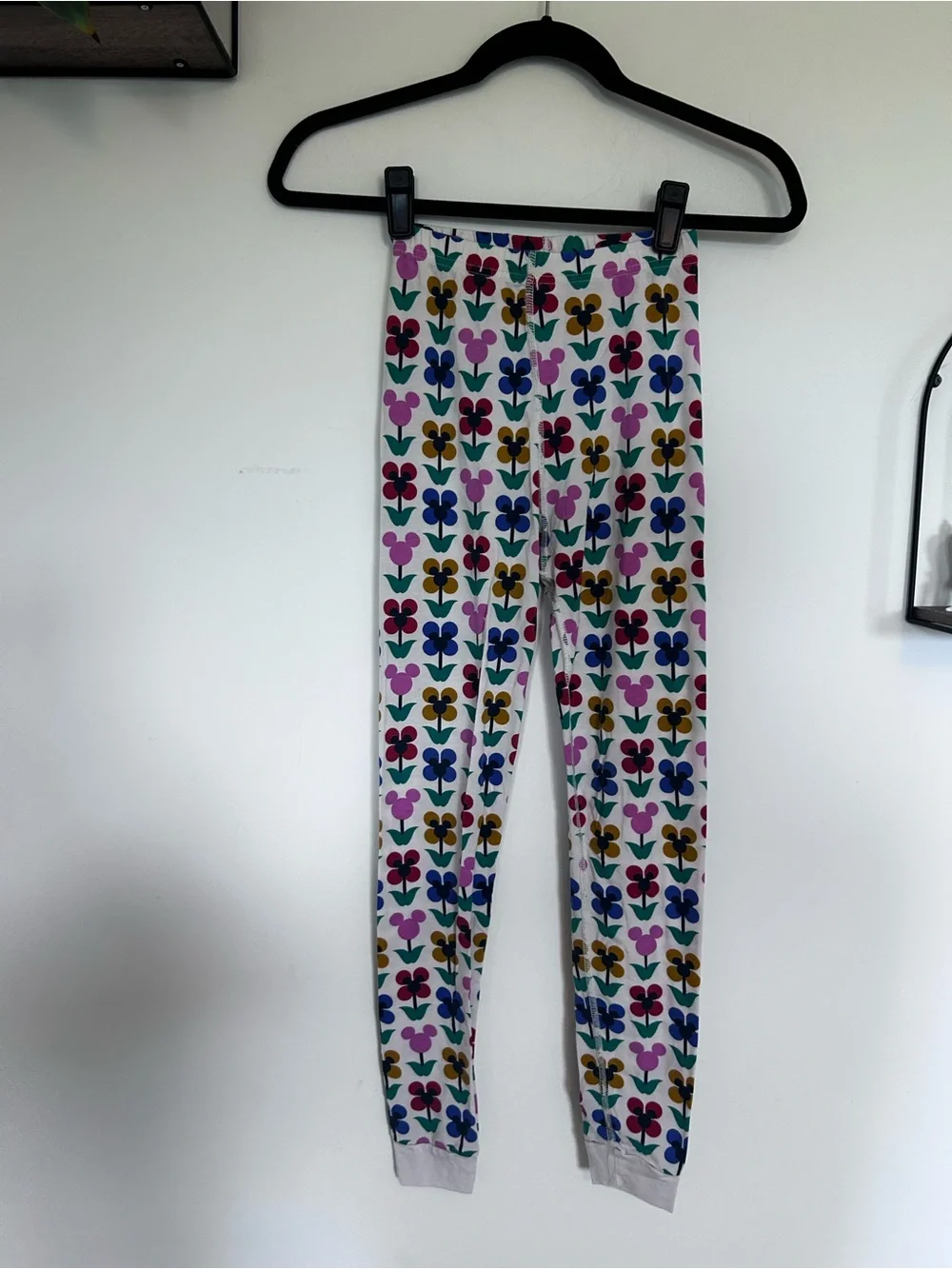 Hanna Andersson Disney Mickey Mouse Ear Floral Short Sleeve Pant Pajama Set 10